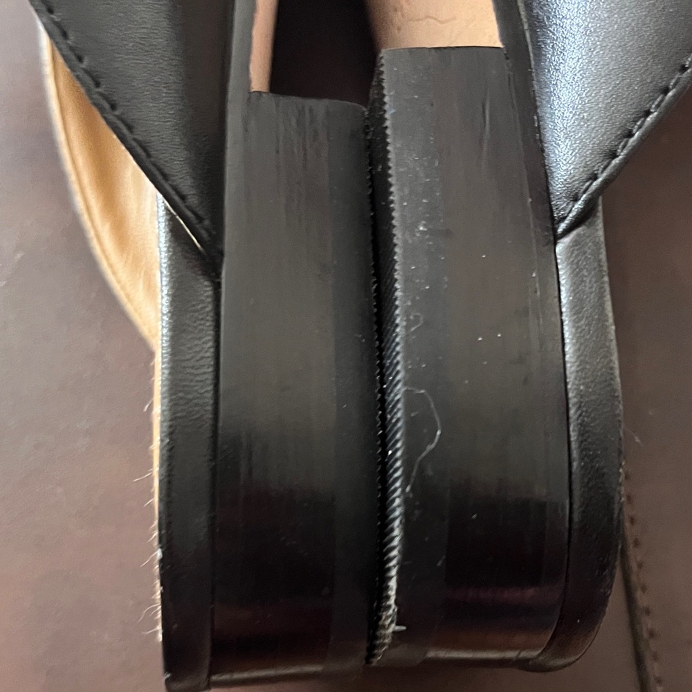 Tory Burch Black Leather bottom Slides size 10.5 - Picture 10 of 12
